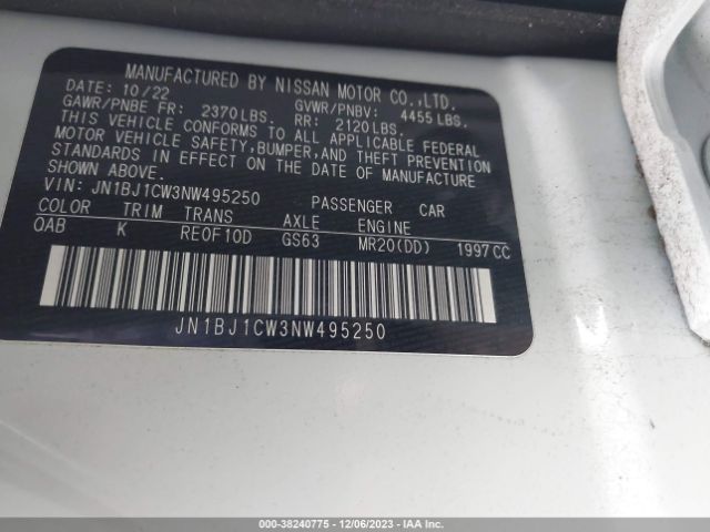 Photo 8 VIN: JN1BJ1CW3NW495250 - NISSAN ROGUE SPORT 