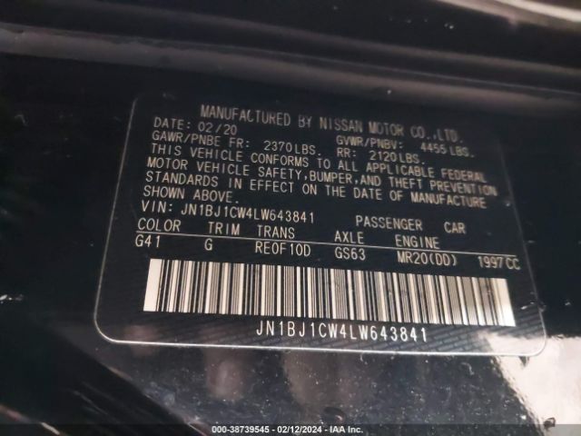 Photo 8 VIN: JN1BJ1CW4LW643841 - NISSAN ROGUE SPORT 