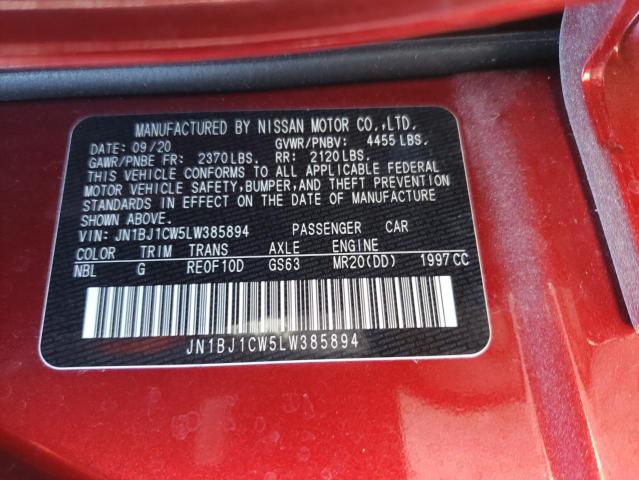 Photo 9 VIN: JN1BJ1CW5LW385894 - NISSAN ROGUE SPOR 