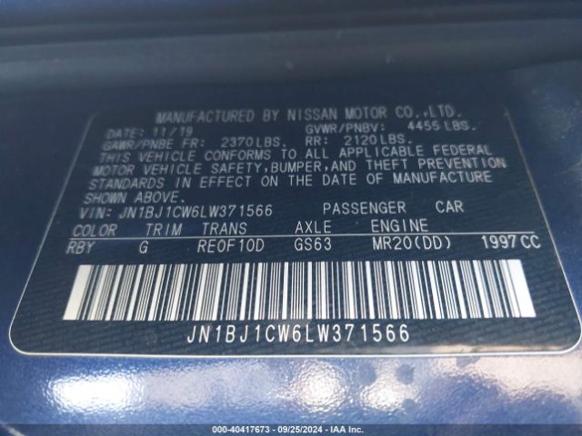 Photo 8 VIN: JN1BJ1CW6LW371566 - NISSAN ROGUE SPORT 