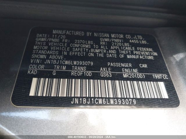 Photo 8 VIN: JN1BJ1CW6LW393079 - NISSAN ROGUE SPORT 