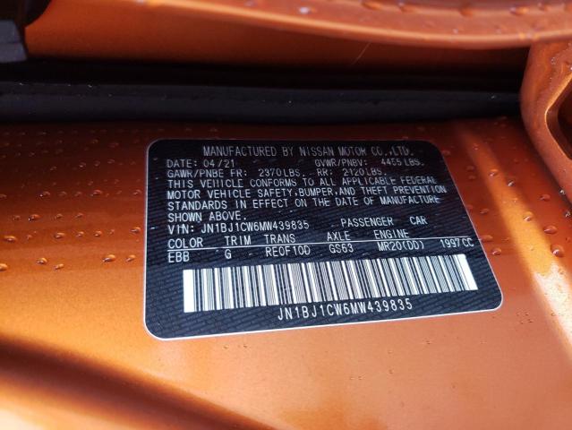 Photo 9 VIN: JN1BJ1CW6MW439835 - NISSAN ROGUE SPOR 