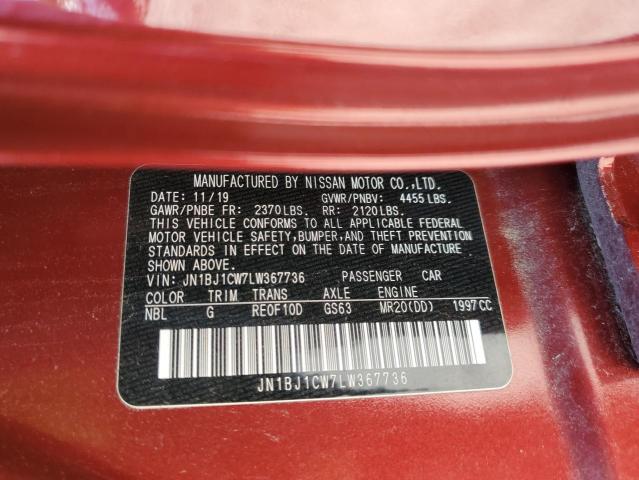 Photo 9 VIN: JN1BJ1CW7LW367736 - NISSAN ROGUE SPOR 