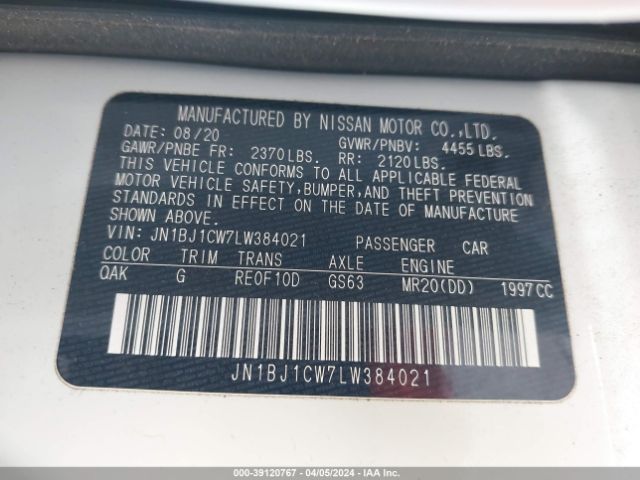 Photo 8 VIN: JN1BJ1CW7LW384021 - NISSAN ROGUE SPORT 