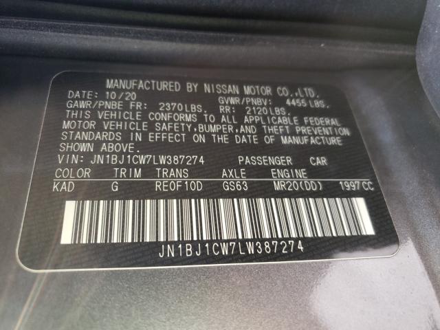 Photo 9 VIN: JN1BJ1CW7LW387274 - NISSAN ROGUE SPOR 