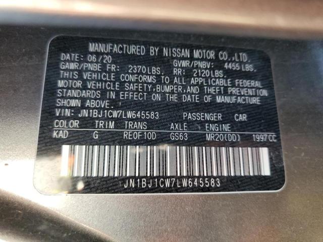 Photo 9 VIN: JN1BJ1CW7LW645583 - NISSAN ROGUE SPOR 