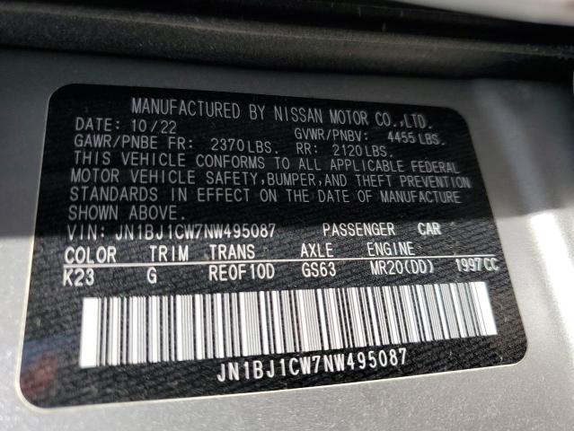 Photo 12 VIN: JN1BJ1CW7NW495087 - NISSAN ROGUE SPOR 