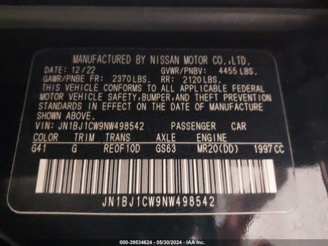 Photo 8 VIN: JN1BJ1CW9NW498542 - NISSAN ROGUE SPORT 