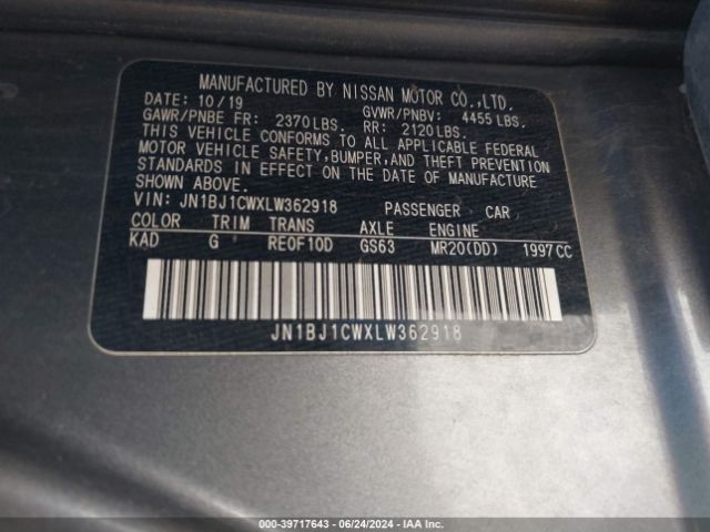 Photo 8 VIN: JN1BJ1CWXLW362918 - NISSAN ROGUE SPORT 