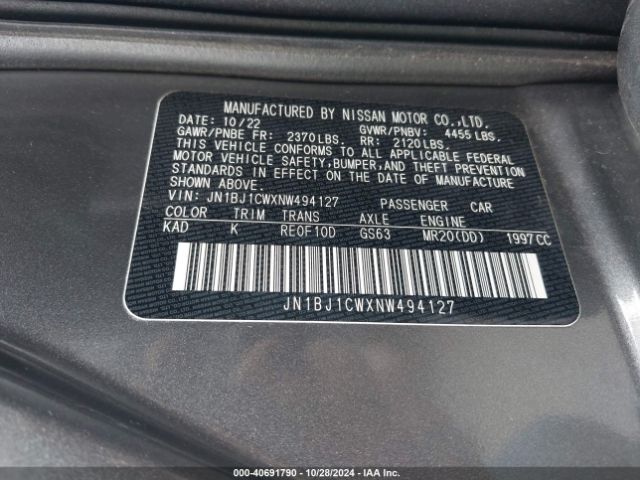 Photo 8 VIN: JN1BJ1CWXNW494127 - NISSAN ROGUE SPORT 