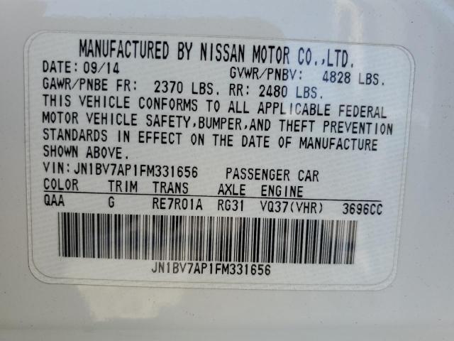 Photo 12 VIN: JN1BV7AP1FM331656 - INFINITI Q50 BASE 