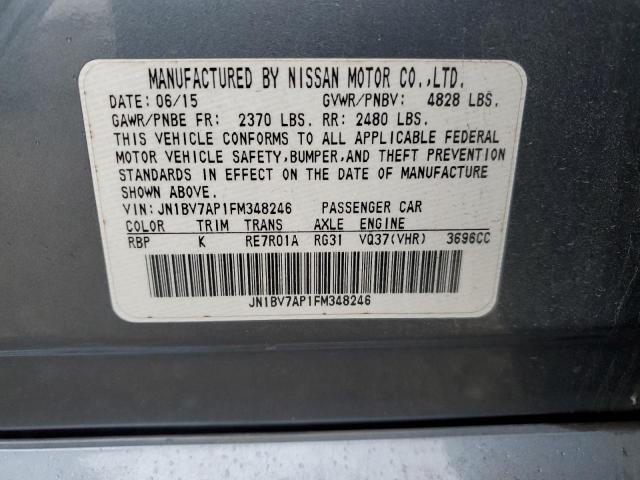 Photo 11 VIN: JN1BV7AP1FM348246 - INFINITI Q50 BASE 