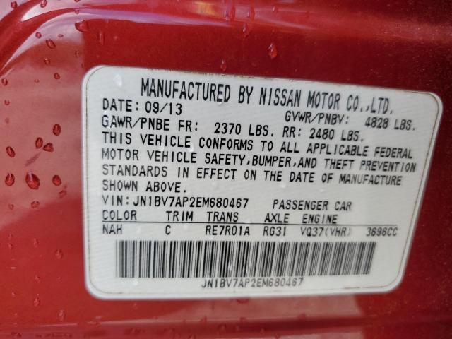 Photo 11 VIN: JN1BV7AP2EM680467 - INFINITI Q50 BASE 