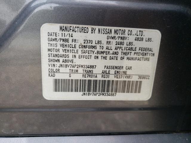 Photo 9 VIN: JN1BV7AP2FM334887 - INFINITI Q50 BASE 