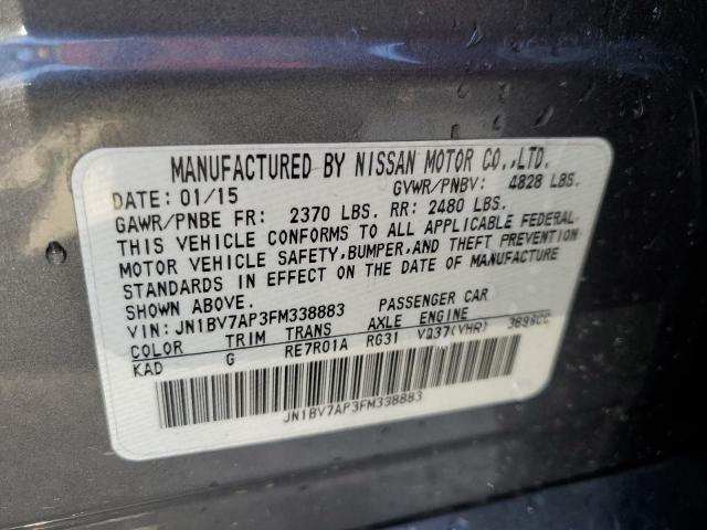 Photo 11 VIN: JN1BV7AP3FM338883 - INFINITI Q50 BASE 