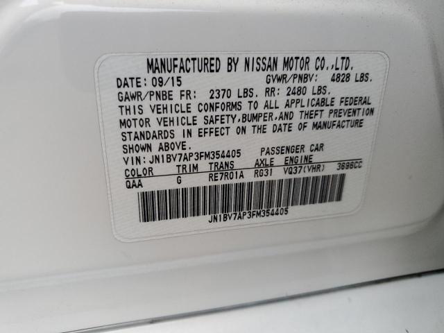 Photo 11 VIN: JN1BV7AP3FM354405 - INFINITI Q50 BASE 