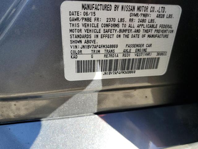 Photo 11 VIN: JN1BV7AP4FM348869 - INFINITI Q50 