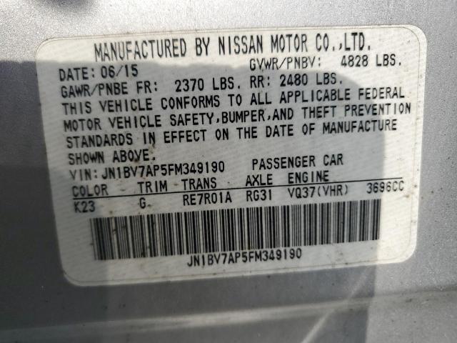 Photo 11 VIN: JN1BV7AP5FM349190 - INFINITI Q50 BASE 