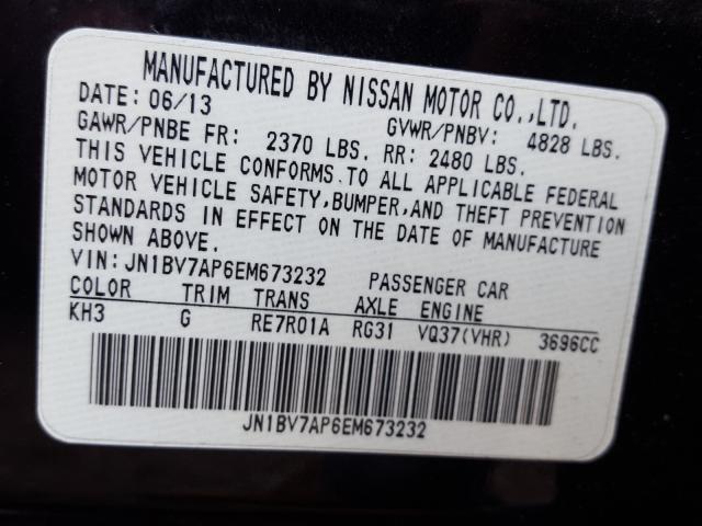 Photo 9 VIN: JN1BV7AP6EM673232 - INFINITI Q50 BASE 