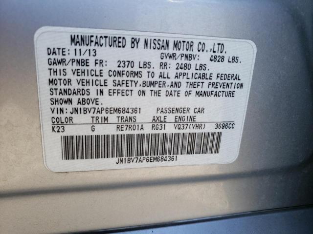 Photo 11 VIN: JN1BV7AP6EM684361 - INFINITI Q50 BASE 