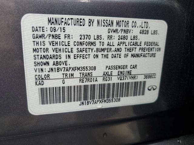 Photo 11 VIN: JN1BV7APXFM355308 - INFINITI Q50 BASE 