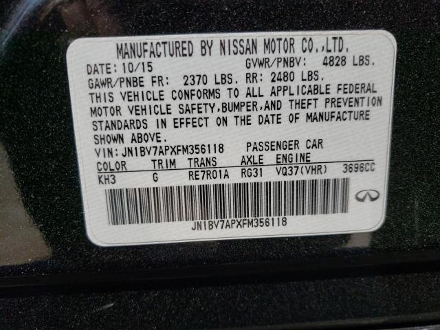 Photo 9 VIN: JN1BV7APXFM356118 - INFINITI Q50 BASE 