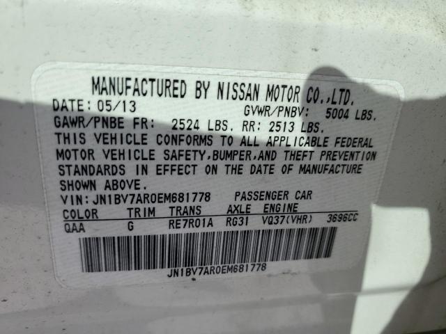 Photo 9 VIN: JN1BV7AR0EM681778 - INFINITI Q50 BASE 