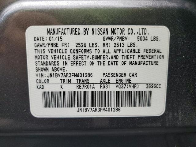 Photo 11 VIN: JN1BV7AR3FM401286 - INFINITI Q50 