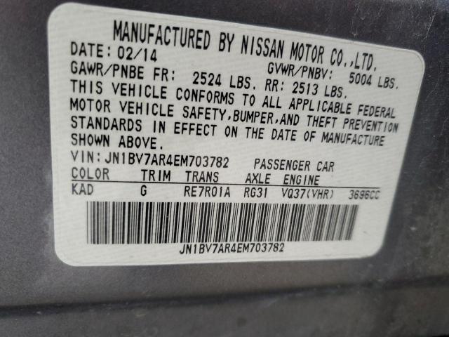 Photo 11 VIN: JN1BV7AR4EM703782 - INFINITI Q50 