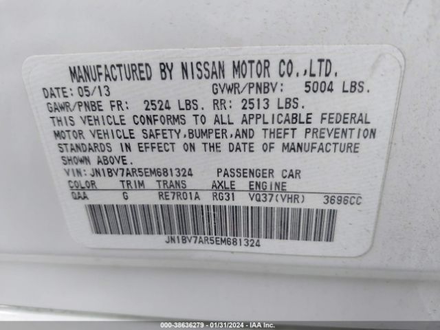 Photo 8 VIN: JN1BV7AR5EM681324 - INFINITI Q50 