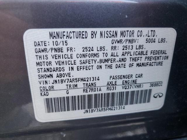 Photo 11 VIN: JN1BV7AR5FM421314 - INFINITI Q50 BASE 