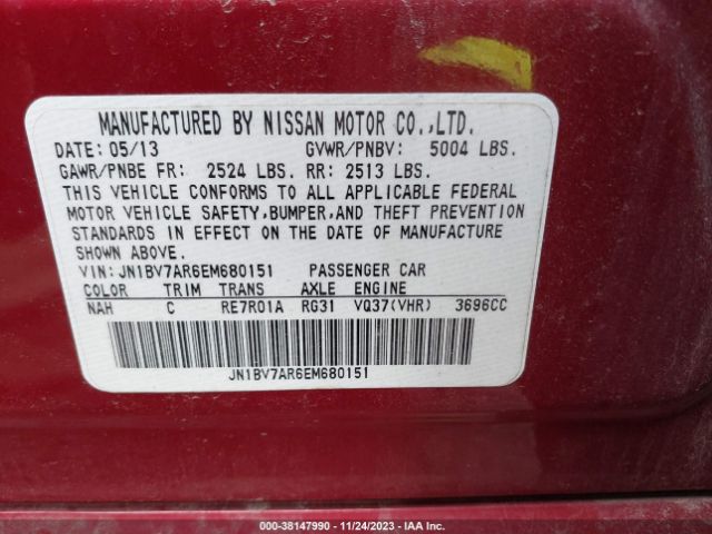 Photo 8 VIN: JN1BV7AR6EM680151 - INFINITI Q50 