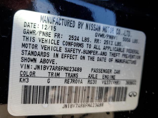 Photo 11 VIN: JN1BV7AR6FM423489 - INFINITI Q50 BASE 