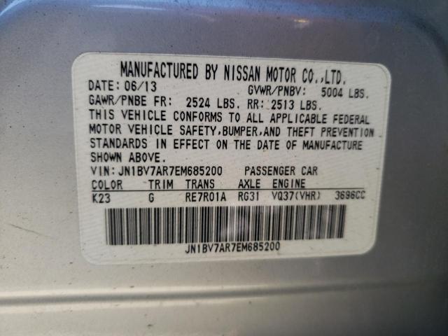 Photo 11 VIN: JN1BV7AR7EM685200 - INFINITI Q50 