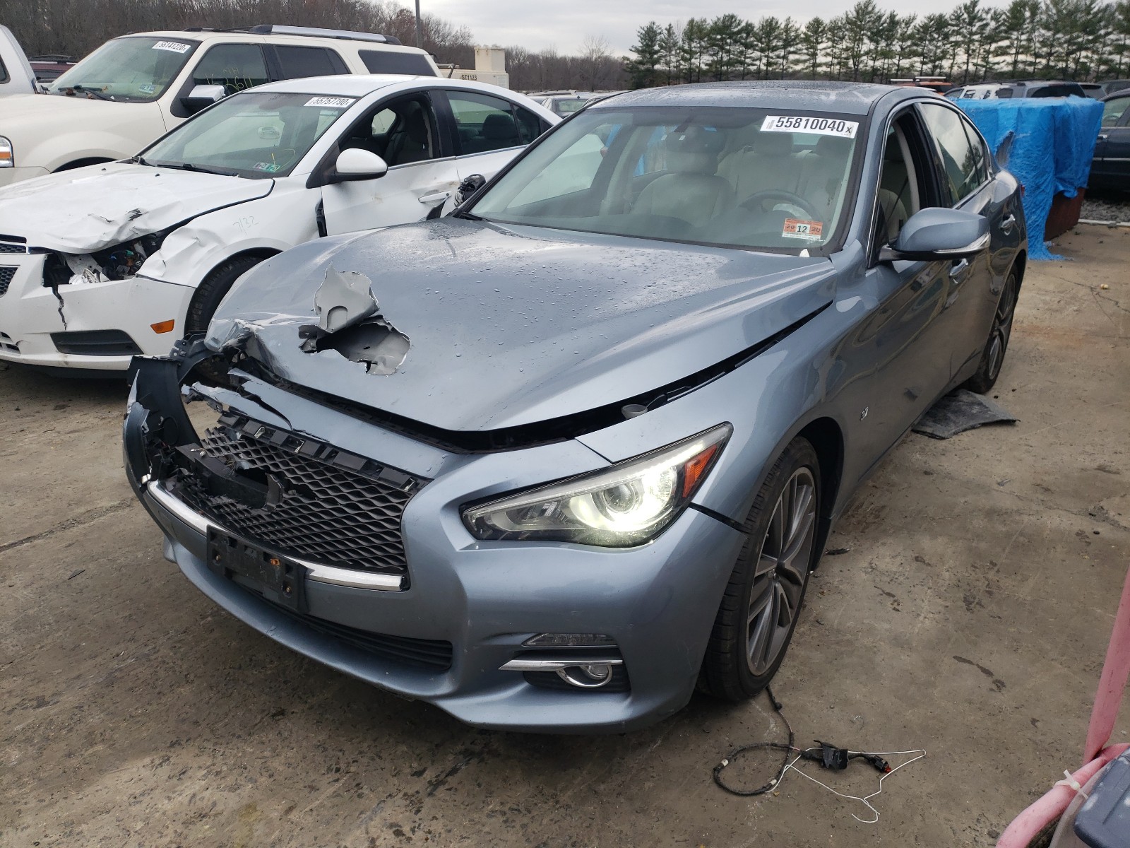 Photo 1 VIN: JN1BV7AR7EM696780 - INFINITI Q50 BASE 