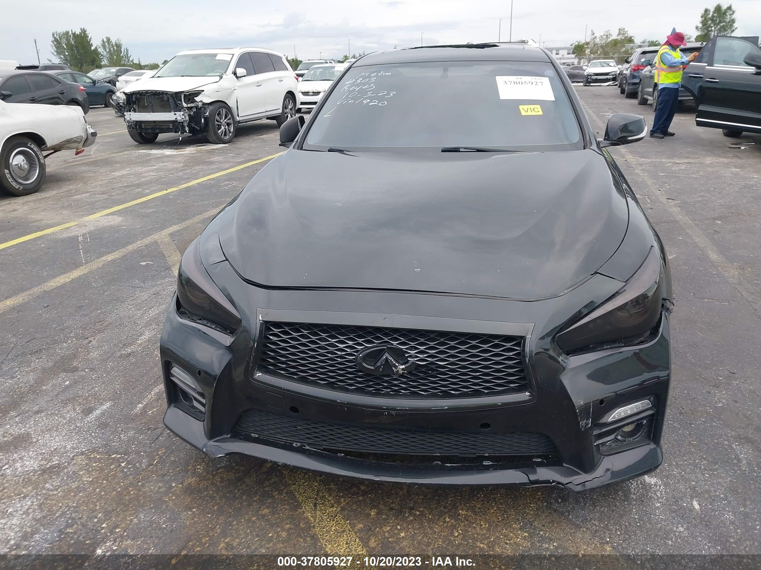 Photo 10 VIN: JN1BV7AR7FM411920 - INFINITI Q50 