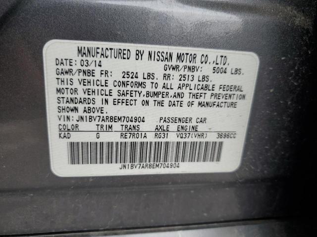 Photo 11 VIN: JN1BV7AR8EM704904 - INFINITI Q50 BASE 