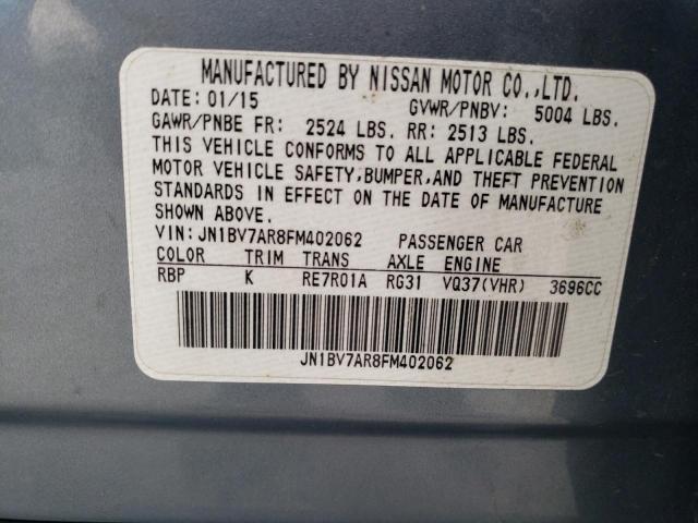 Photo 11 VIN: JN1BV7AR8FM402062 - INFINITI Q50 BASE 