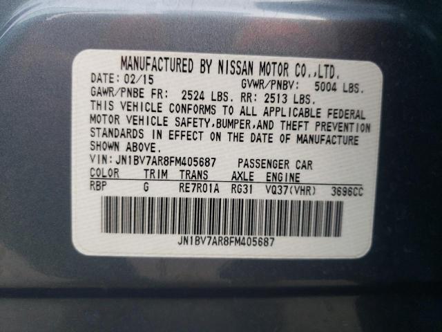 Photo 11 VIN: JN1BV7AR8FM405687 - INFINITI Q50 BASE 