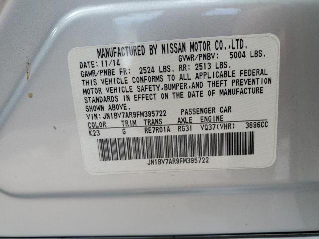 Photo 12 VIN: JN1BV7AR9FM395722 - INFINITI Q50 