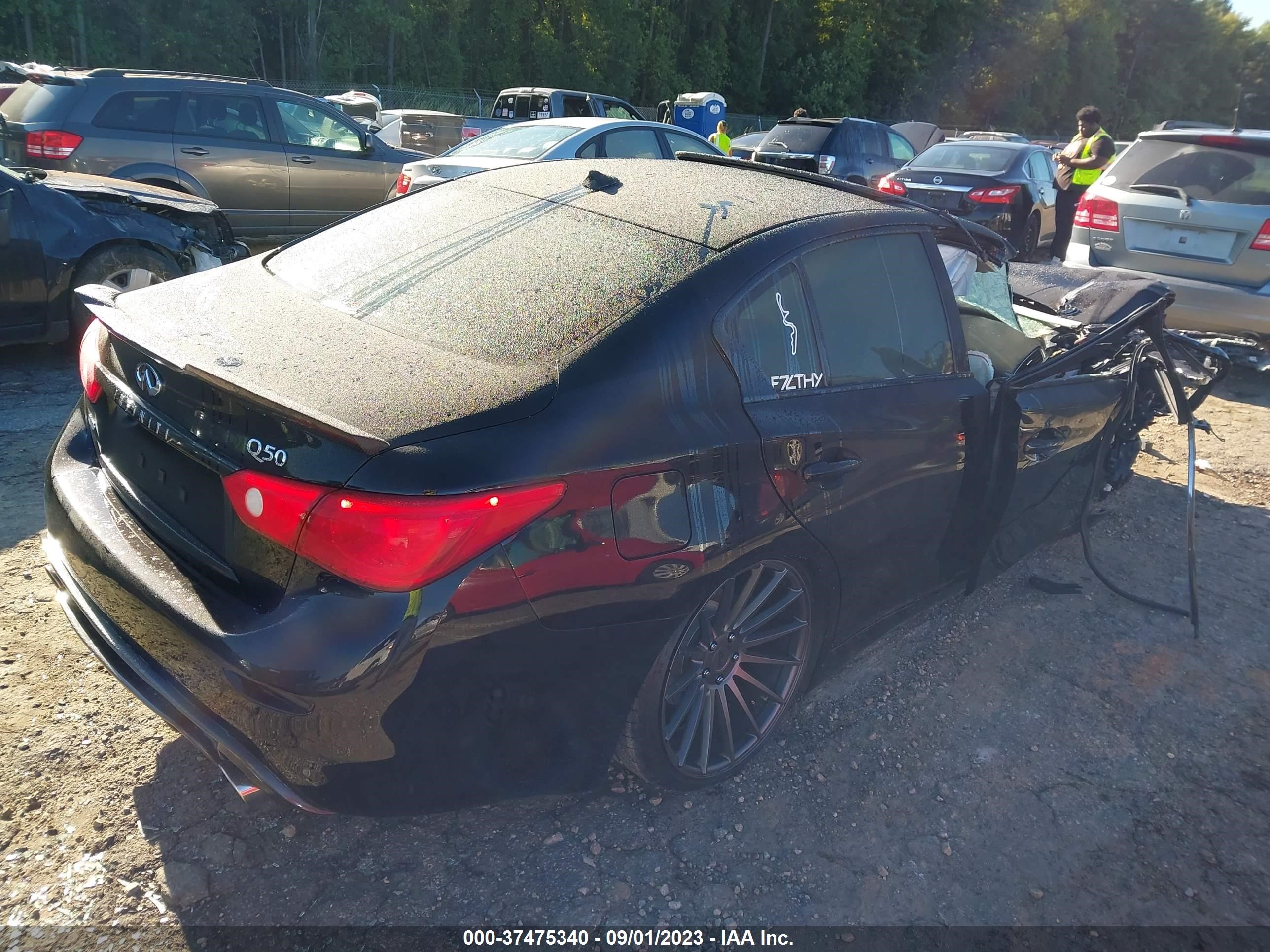 Photo 3 VIN: JN1BV7AR9FM400482 - INFINITI Q50 