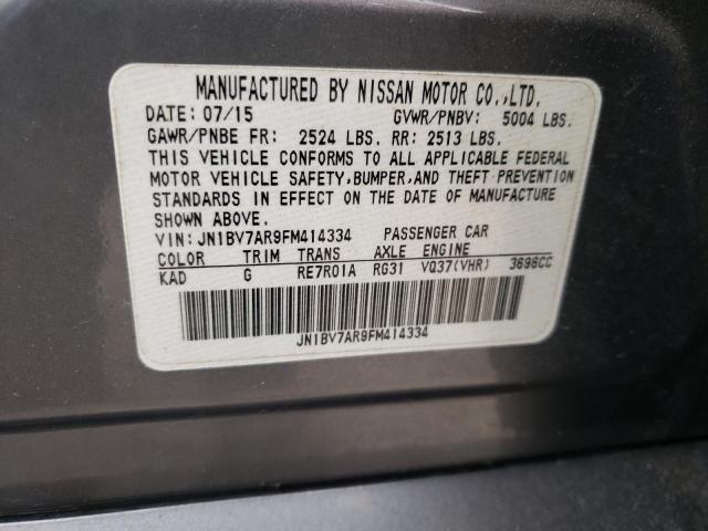 Photo 9 VIN: JN1BV7AR9FM414334 - INFINITI Q50 BASE 