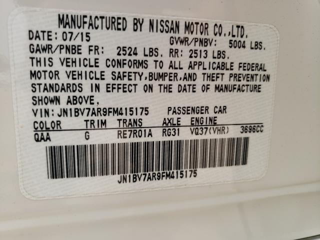 Photo 9 VIN: JN1BV7AR9FM415175 - INFINITI Q50 BASE 