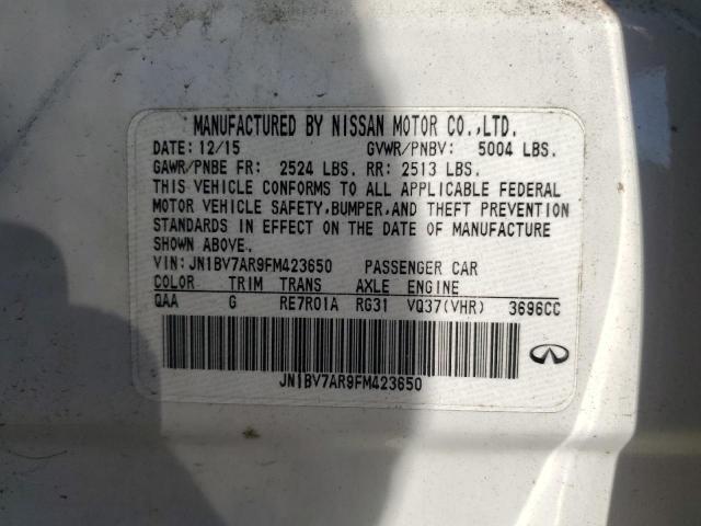 Photo 12 VIN: JN1BV7AR9FM423650 - INFINITI Q50 BASE 