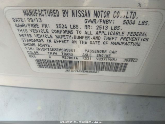 Photo 8 VIN: JN1BV7ARXEM695641 - INFINITI Q50 