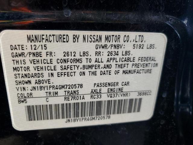 Photo 11 VIN: JN1BY1PR4GM720578 - INFINITI Q70L 3.7 