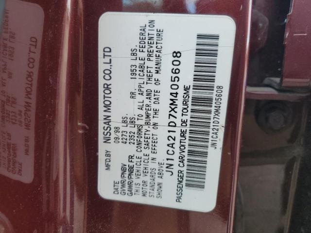 Photo 11 VIN: JN1CA21D7XM405608 - NISSAN MAXIMA GLE 