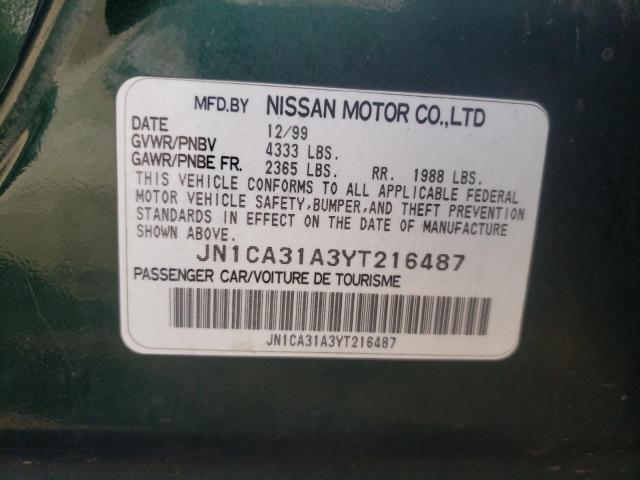 Photo 11 VIN: JN1CA31A3YT216487 - NISSAN MAXIMA GLE 