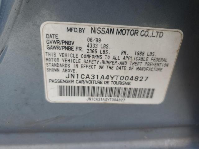 Photo 11 VIN: JN1CA31A4YT004827 - NISSAN MAXIMA GLE 