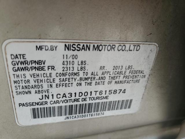 Photo 11 VIN: JN1CA31D01T615874 - NISSAN MAXIMA GXE 